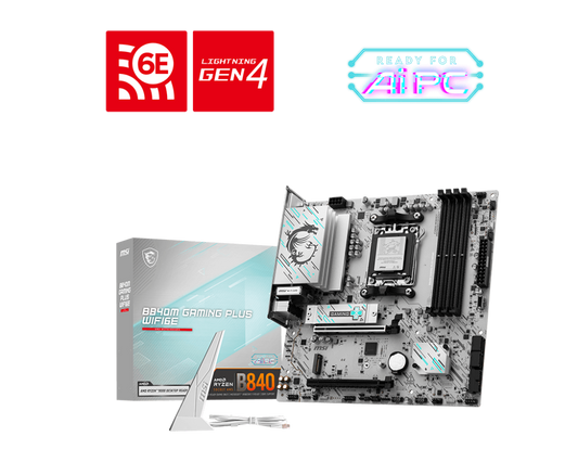 MSI B840M GAMING PLUS WIFI6E AM5 MOTHERBOARD