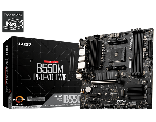 MSI B550M PRO-VDH WIFI AM4 MOTHERBOARD