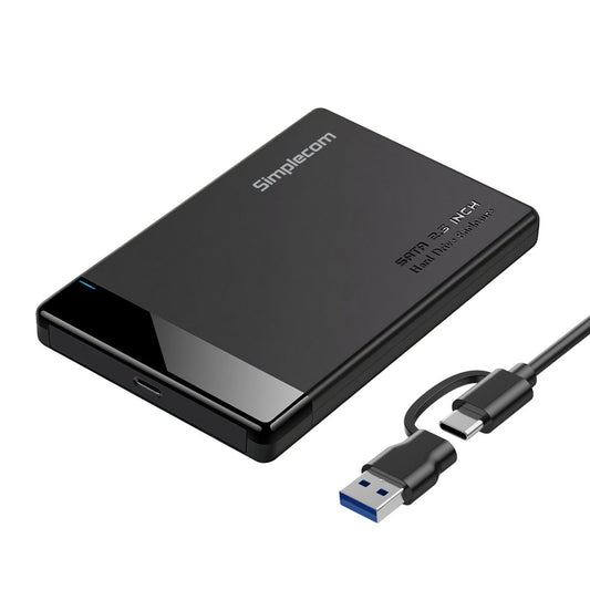 Simplecom SE109 Tool-free 2.5" SATA HDD/SSD to USB-C 3.2 Gen 1 Enclosure